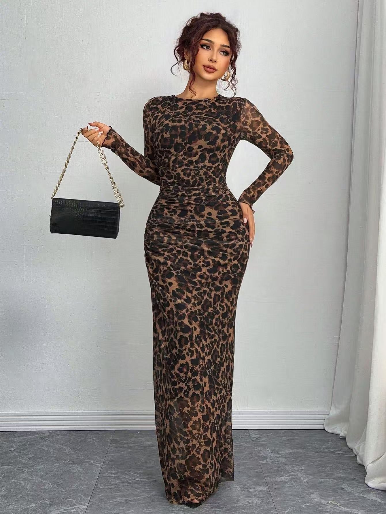 Long Sleeve Bodycon Maxi Dress