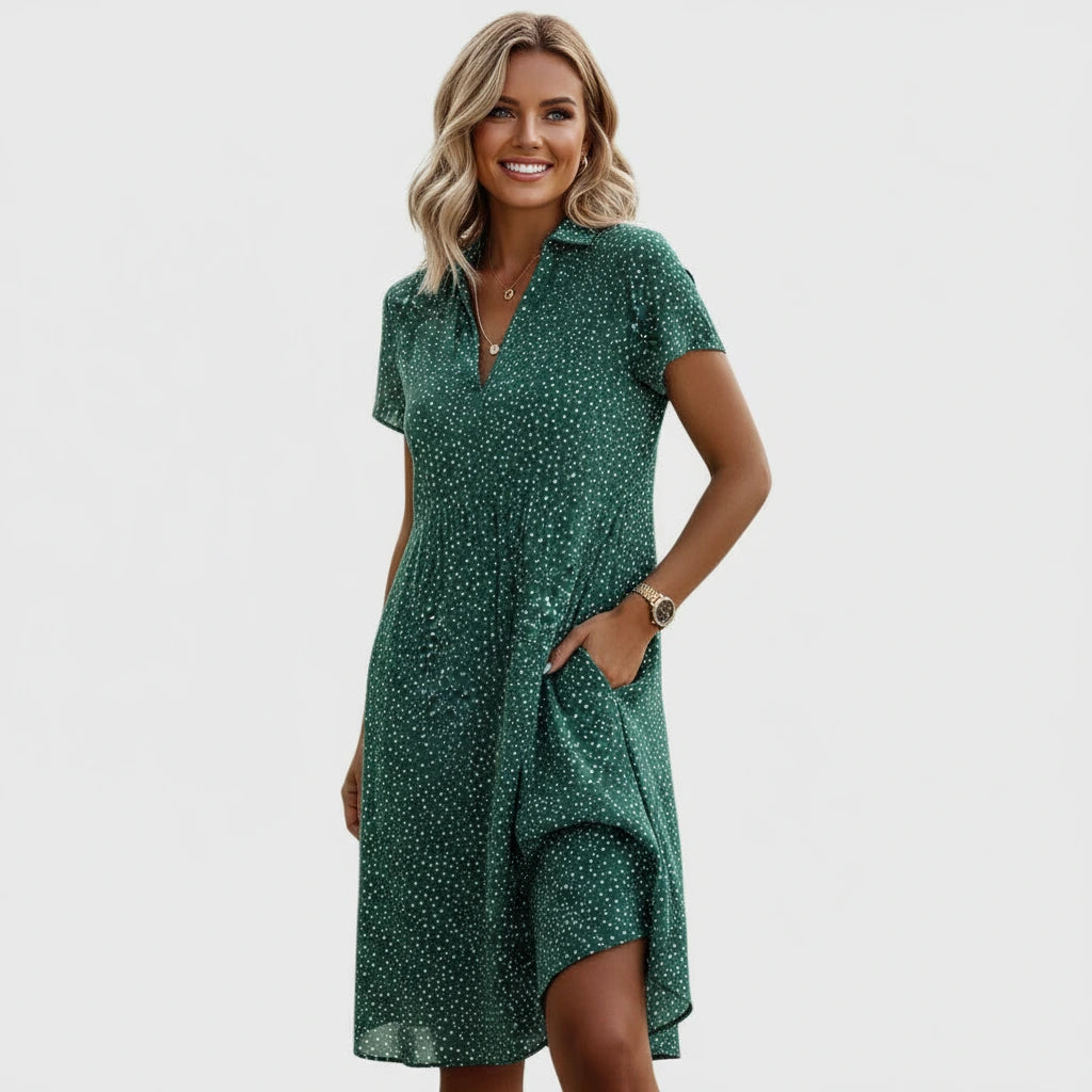 Polka Dot Shirt Dress