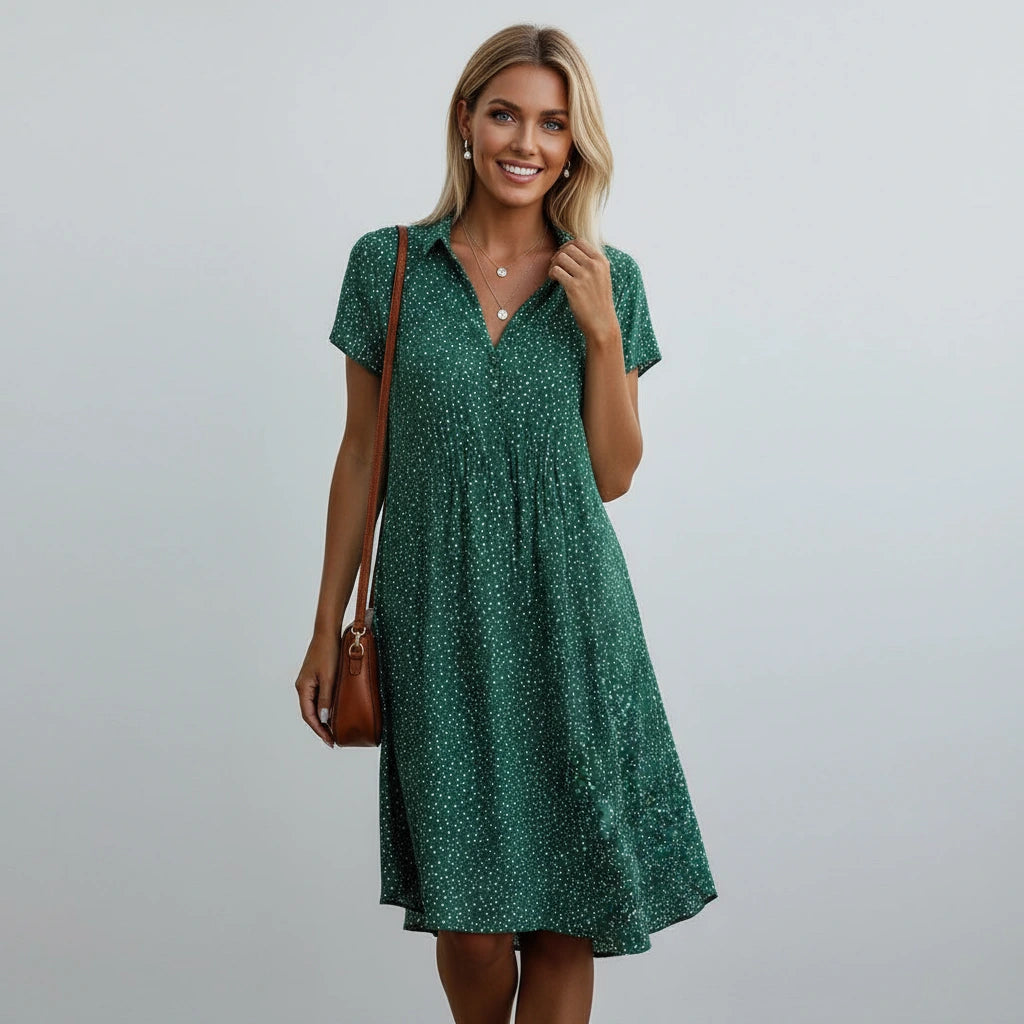 Polka Dot Shirt Dress