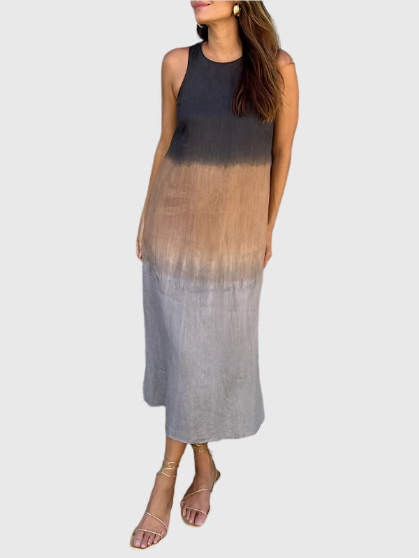Sleeveless Ombre Maxi Dress