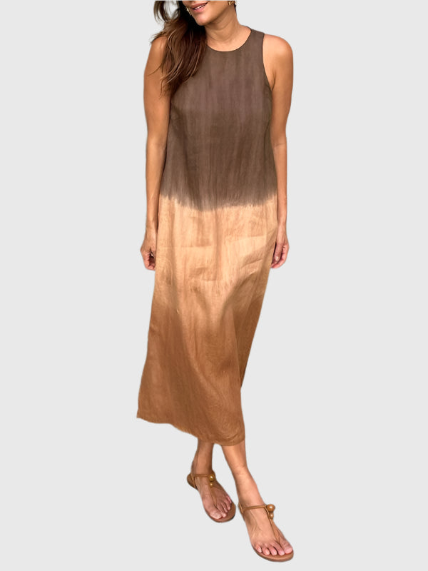 Sleeveless Ombre Maxi Dress