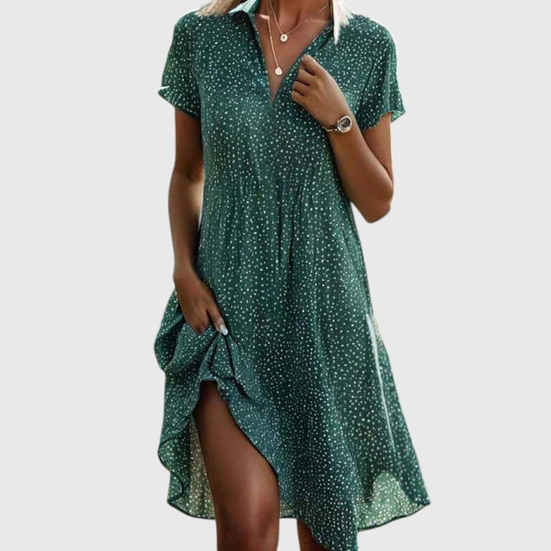 Polka Dot Shirt Dress