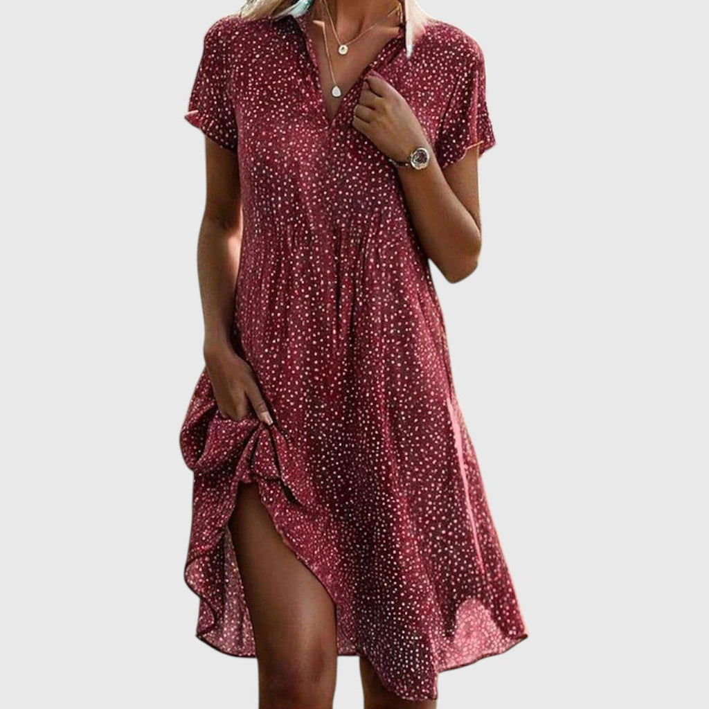 Polka Dot Shirt Dress