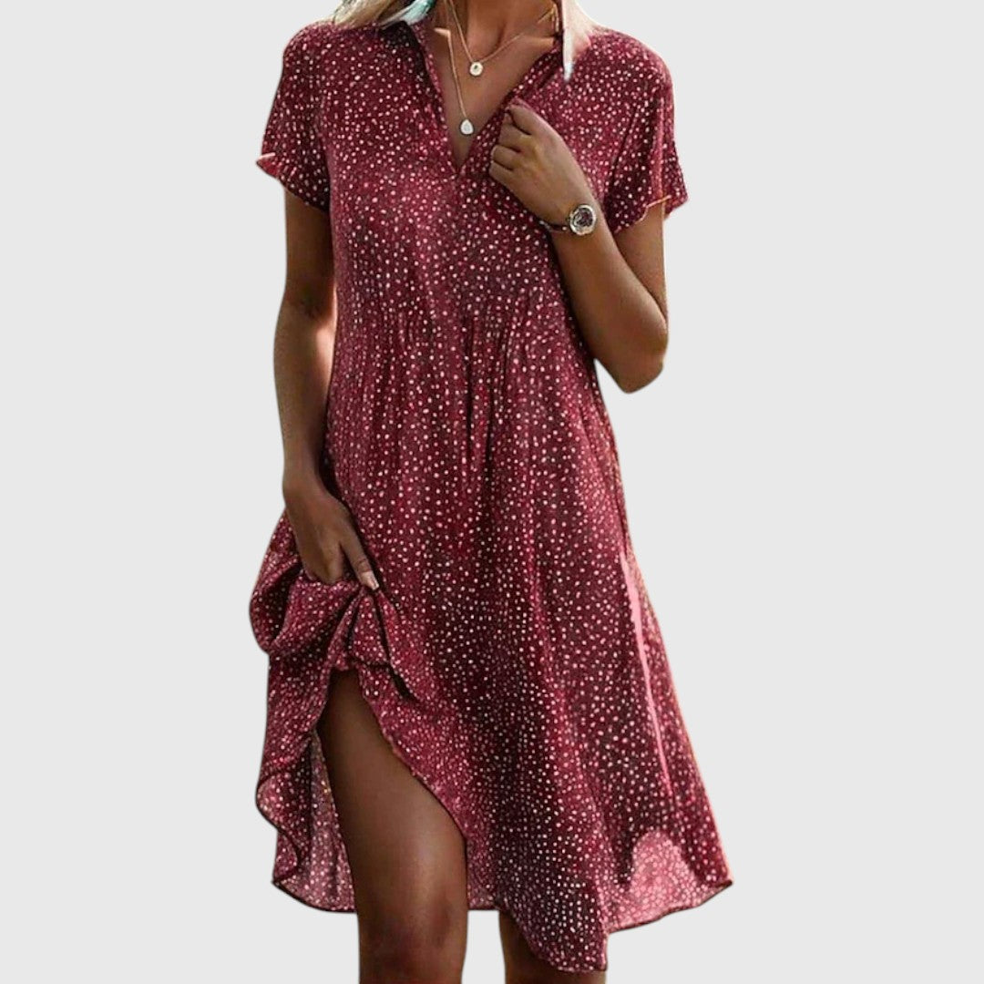 Polka Dot Shirt Dress
